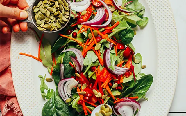 Simple Green Salad with Lemon Vinaigrette