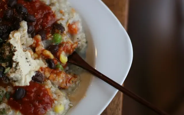 Savory Loaded Lunchtime Oatmeal